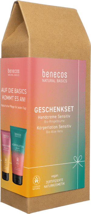 benecos Natural Basics Geschenkset Sensitiv - Handcreme & Körperlotion - 1 Set