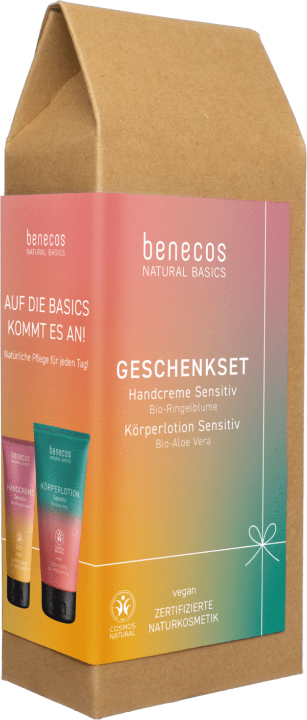 benecos Natural Basics Geschenkset Sensitiv - Handcreme & Körperlotion - 1 Set