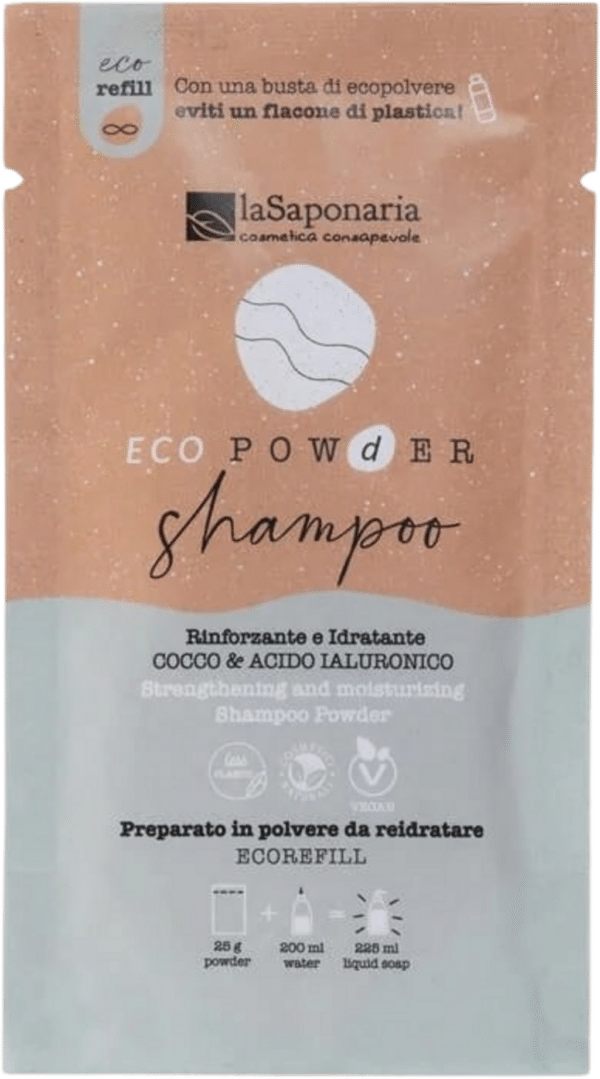 La Saponaria EcoPowder Refill Shampoo Kokos & Hyaluronsäure - 25 g