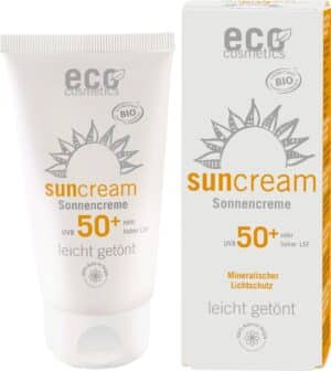 eco cosmetics Sonnencreme LSF50+ leicht getönt - 75 ml