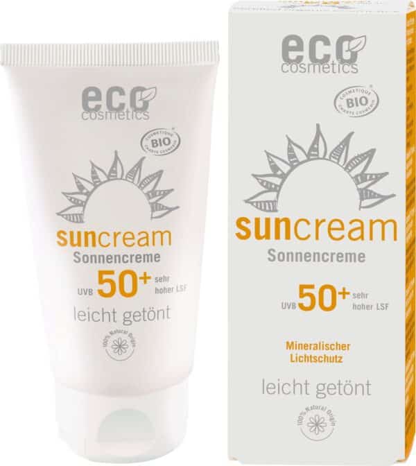 eco cosmetics Sonnencreme LSF50+ leicht getönt - 75 ml