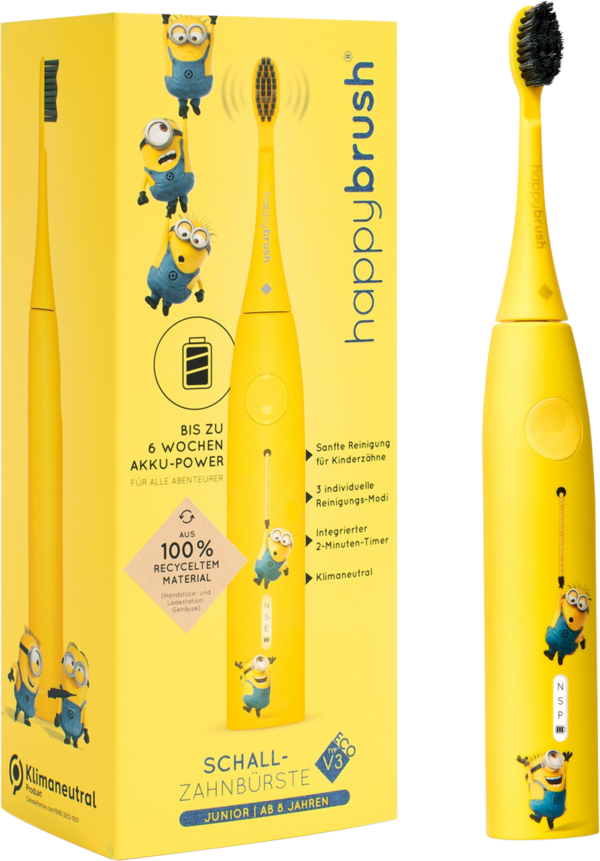 happybrush ECO VIBE 3 Schallzahnbürste Minions-Edition - 1 Set