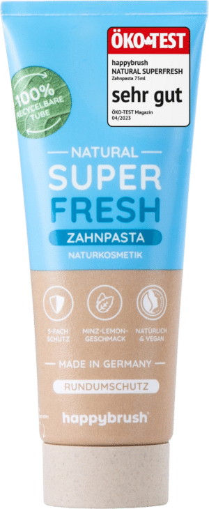 happybrush Natural SuperFresh Zahnpasta - 75 ml