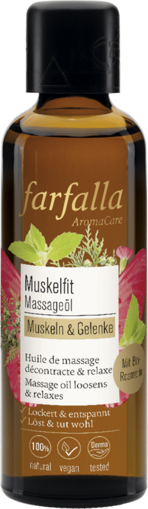 farfalla Muskeln & Gelenke Muskelfit Massageöl - 75 ml