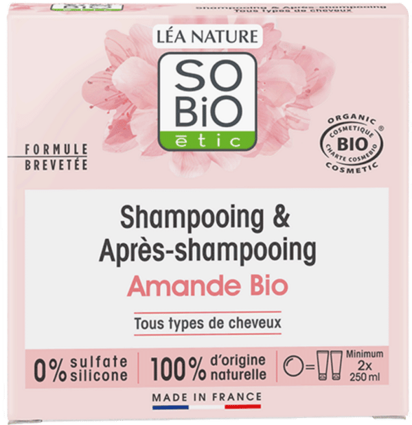 LÉA NATURE SO BiO étic 2in1 Festes Shampoo & Spülung Mandel - 65 g