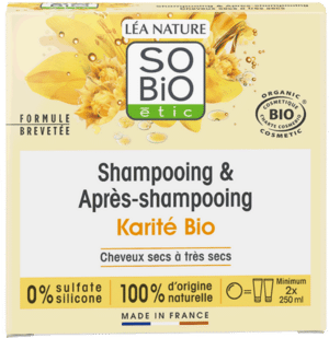 LÉA NATURE SO BiO étic 2in1 Festes Shampoo & Spülung Sheabutter - 65 g