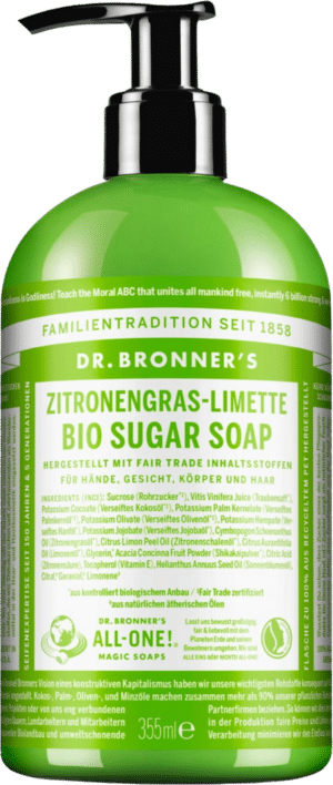 Dr. Bronner's Zitronengras-Limette Sugar Soap - 355 ml