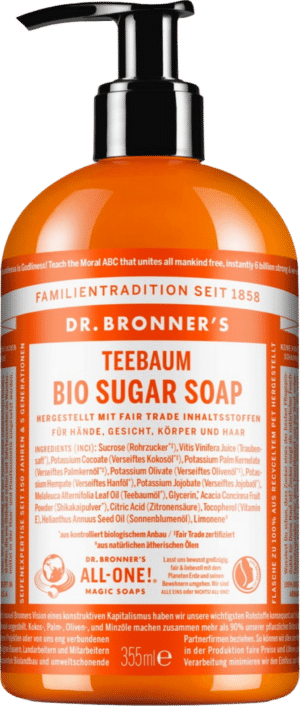 Dr. Bronner's Teebaum Sugar Soap - 355 ml