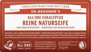 Dr. Bronner's Bar Soap Eukalyptus - 140 g