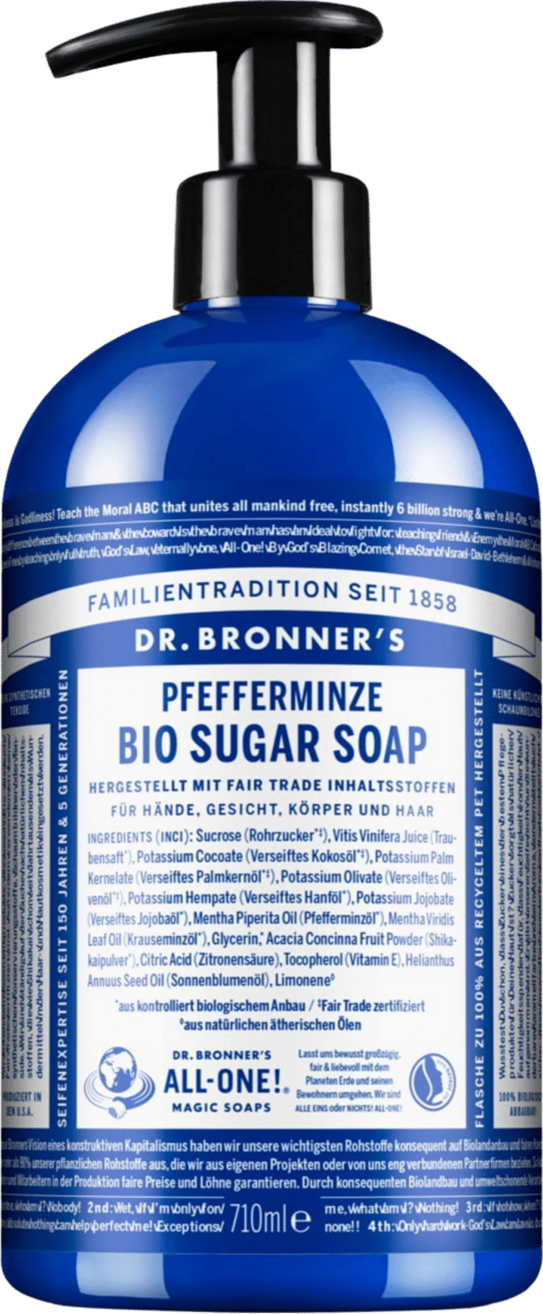 Dr. Bronner's Pfefferminze Sugar Soap - 710 ml