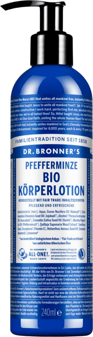 Dr. Bronner's Pfefferminze Bio-Körperlotion - 240 ml