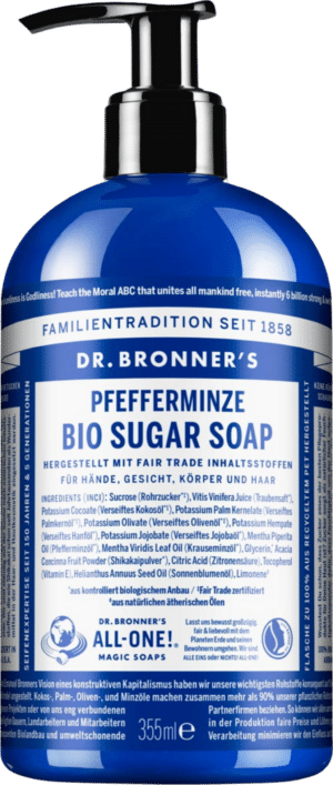 Dr. Bronner's Pfefferminze Sugar Soap - 355 ml