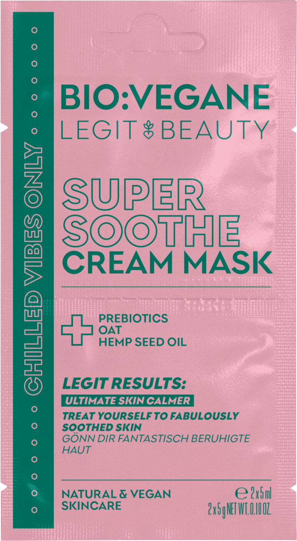 BIO:VÉGANE Legit Beauty Super Soothe Cream Mask - 10 ml