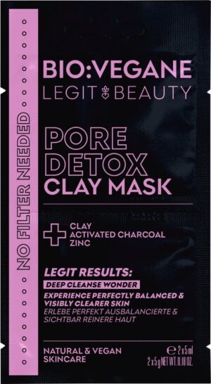 BIO:VÉGANE Legit Beauty Pore Detox Clay Mask - 10 ml