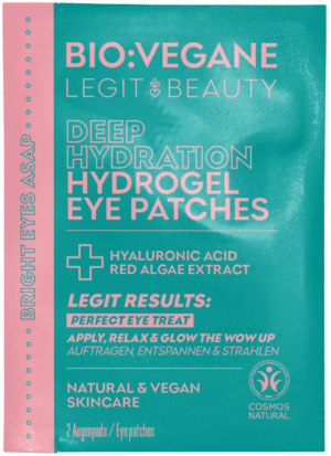 BIO:VÉGANE Legit Beauty Deep Hydration Hydrogel Eye Patches - 2 Stk