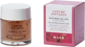 BIOEARTH NATURE INFUSION Gelmaske Rose & Hibiskus - 100 ml