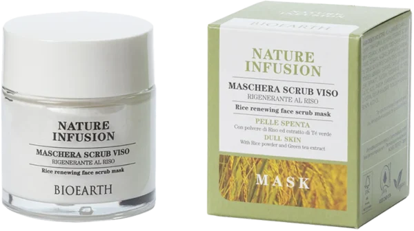 BIOEARTH NATURE INFUSION Peeling-Maske Reis - 100 ml