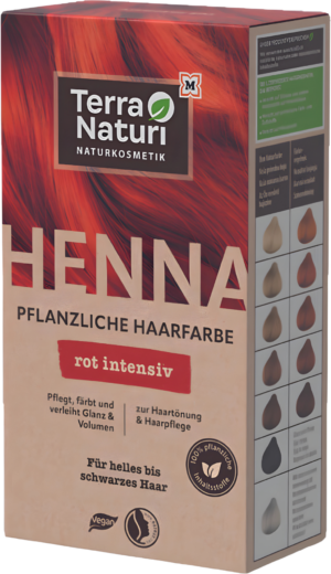 Terra Naturi Henna Pflanzenhaarfarbe Rot Intensiv - 100 g