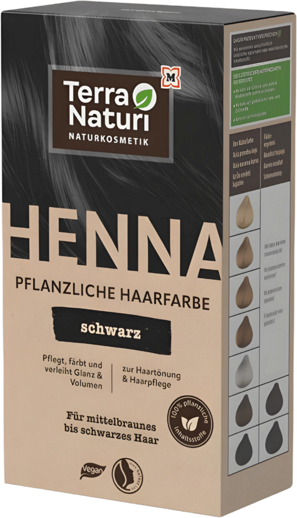 Terra Naturi Henna Pflanzenhaarfarbe Schwarz - 100 g