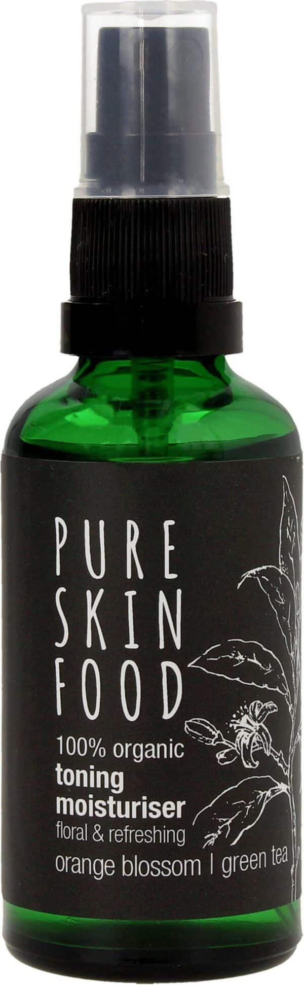 PURE SKIN FOOD Organic Toning Moisturiser Orange Blossom - Green Tea - 50 ml