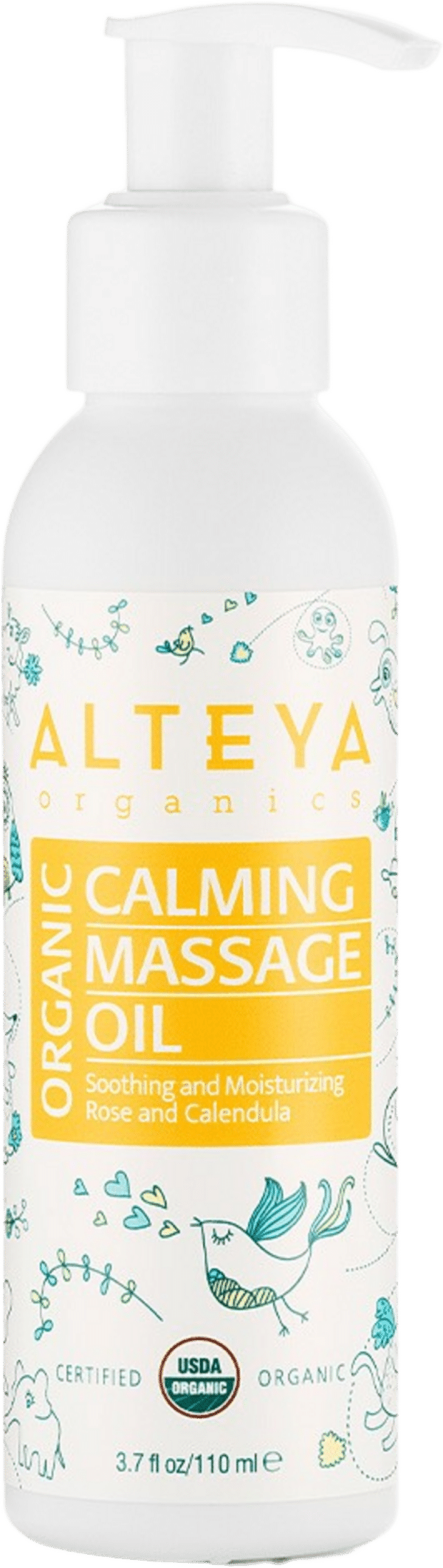 Alteya Organics Organic Calming Massage Oil - 110 ml