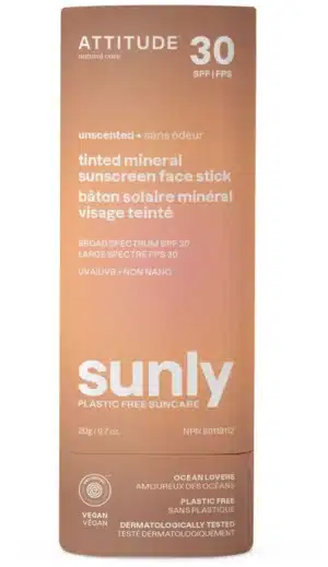 ATTITUDE Sunly Tinted Sunscreen Face Stick SPF 30 - 20 g