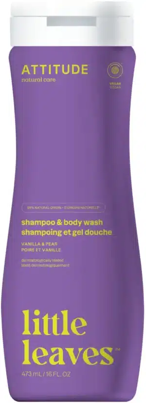 ATTITUDE little leaves Shampoo & Body Wash Vanilla & Pear - 473 ml