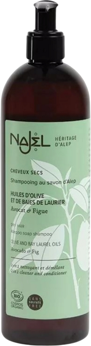 Najel Aleppo-Seife Shampoo für trockenes Haar - 500 ml