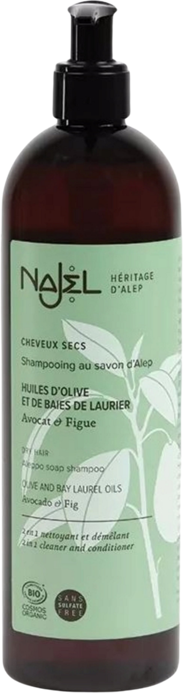 Najel Aleppo-Seife Shampoo für trockenes Haar - 500 ml