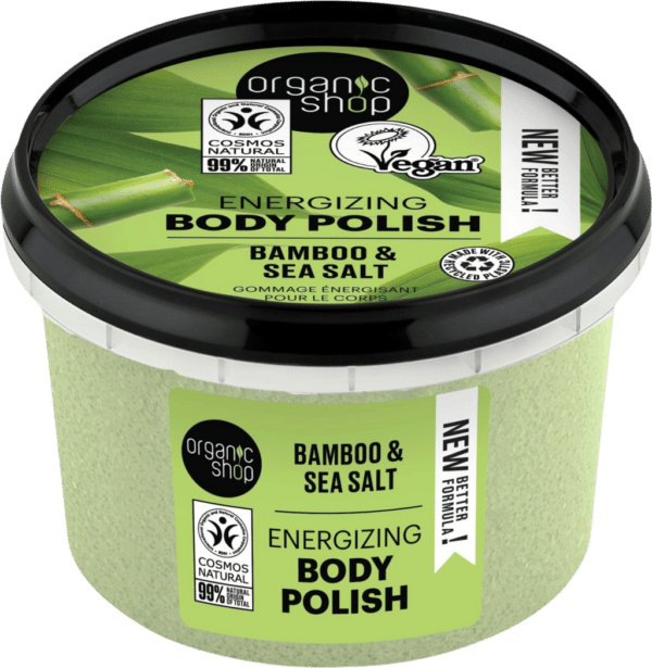 Organic Shop Energizing Body Polish Bamboo & Sea Salt - 250 ml