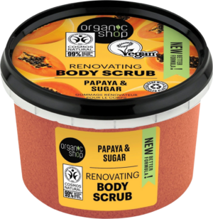 Organic Shop Renovating Body Scrub Papaya & Sugar - 250 ml