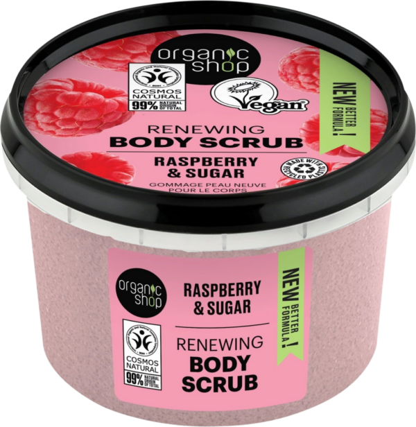 Organic Shop Renewing Body Scrub Raspberry & Sugar - 250 ml