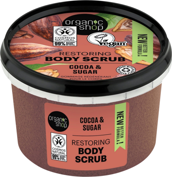 Organic Shop Restoring Body Scrub Cocoa & Sugar - 250 ml