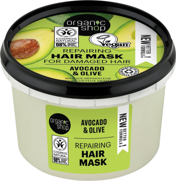 Organic Shop Repairing Hair Mask Avocado & Olive - 250 ml