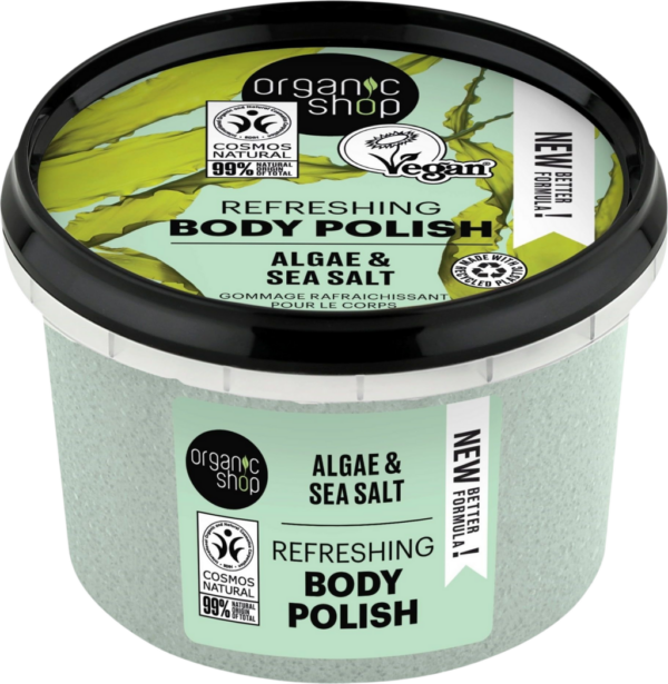 Organic Shop Refreshing Body Polish Algae & Sea Salt - 250 ml