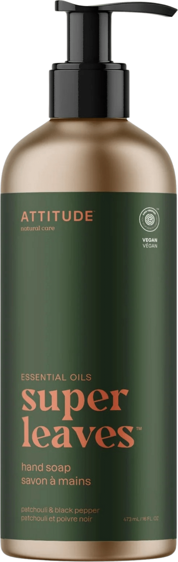 ATTITUDE Super Leaves Hand Soap Patchouli & Black Pepper - 473 ml