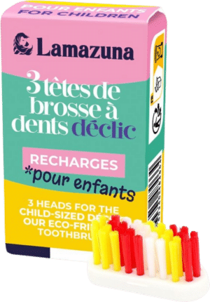 Lamazuna Kinder Zahnbürstenköpfe 3er-Set - 6 g