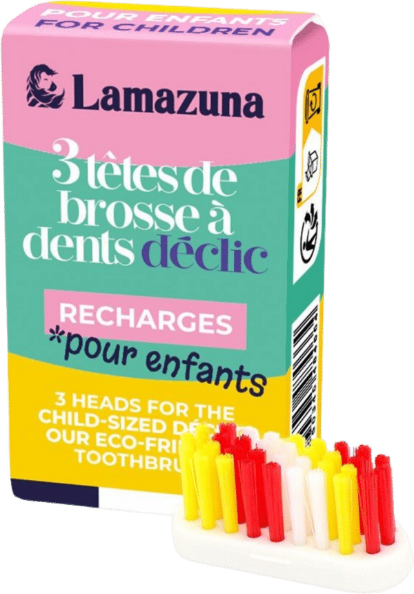 Lamazuna Kinder Zahnbürstenköpfe 3er-Set - 6 g