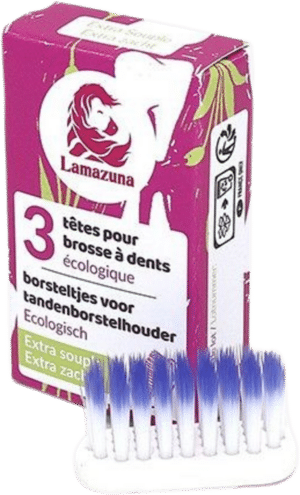 Lamazuna Zahnbürsten-Wechselköpfe Extra-Weich - 1 Pkg