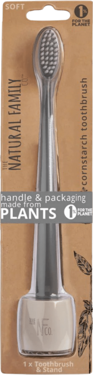 Natural Family CO. Bio Toothbrush & Stand - Monsoon Mist