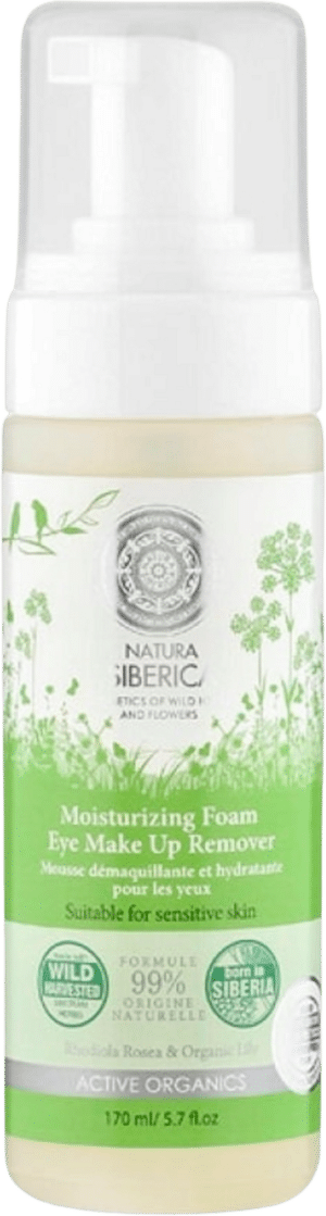 Natura Siberica Moisturizing Foam Eye Make Up Remover - 170 ml