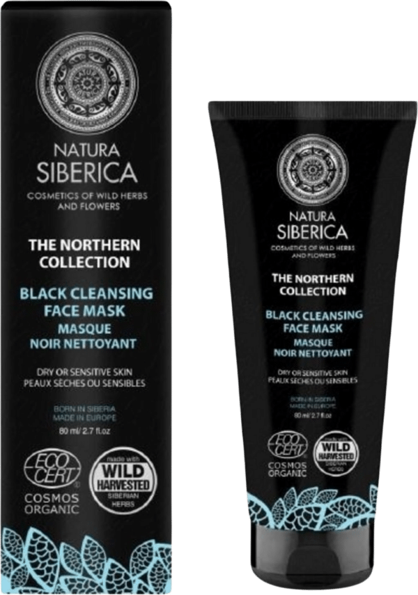 Natura Siberica Black Cleansing Face Mask - 80 ml