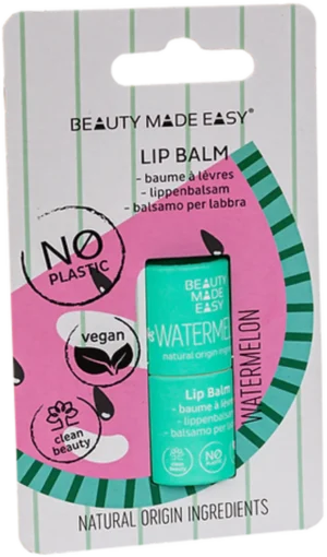 BEAUTY MADE EASY Paper Tube Lip Balm Summertime - Watermelon