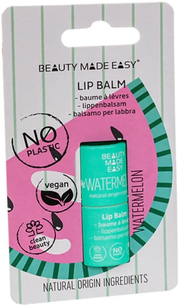 BEAUTY MADE EASY Paper Tube Lip Balm Summertime - Watermelon