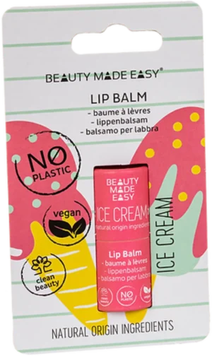 BEAUTY MADE EASY Paper Tube Lip Balm Summertime - Ice Cream