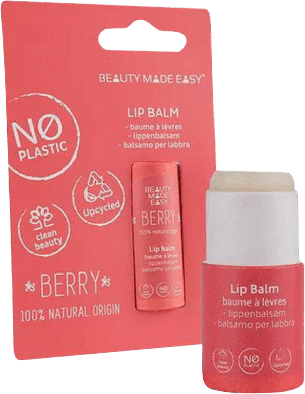 BEAUTY MADE EASY Paper Tube Lip Balm - Berry