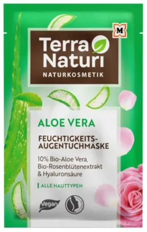 Terra Naturi Feuchtigkeits-Augentuchmaske Aloe Vera - 1 Stk