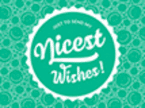 Ecco Verde "Nicest Wishes!" Grußkarte - Nice Wishes!