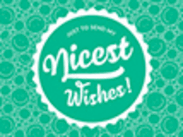 Ecco Verde "Nicest Wishes!" Grußkarte - Nice Wishes!