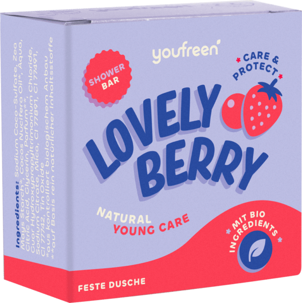 youfreen Feste Dusche lovely berry - 75 g